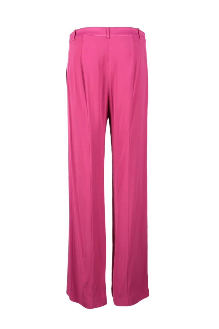Patrizia Pepe Viscose Stretch Trousers - Fuchsia