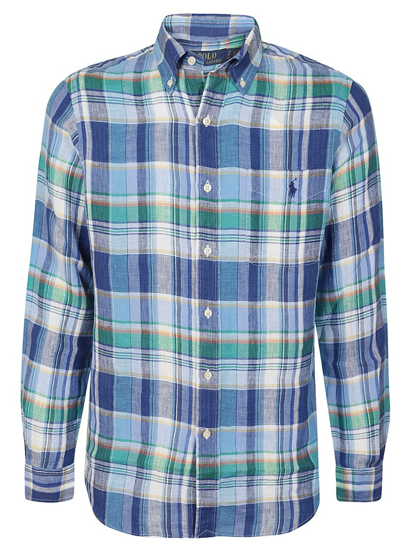 Polo Ralph Lauren Plaid Linen Sport Shirt