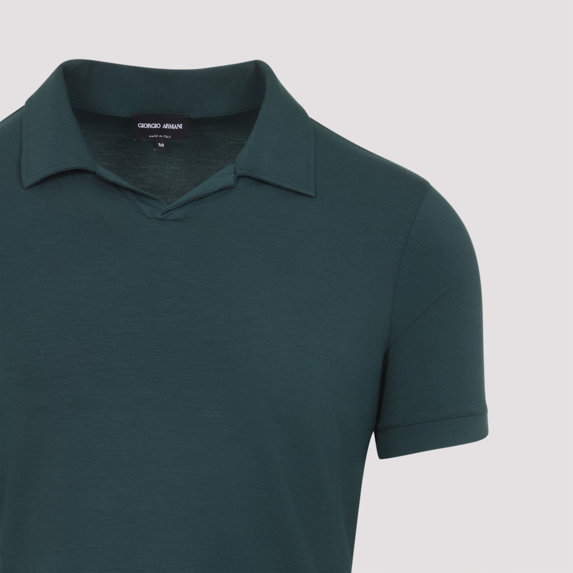 Giorgio Armani Woods Green Viscose Polo