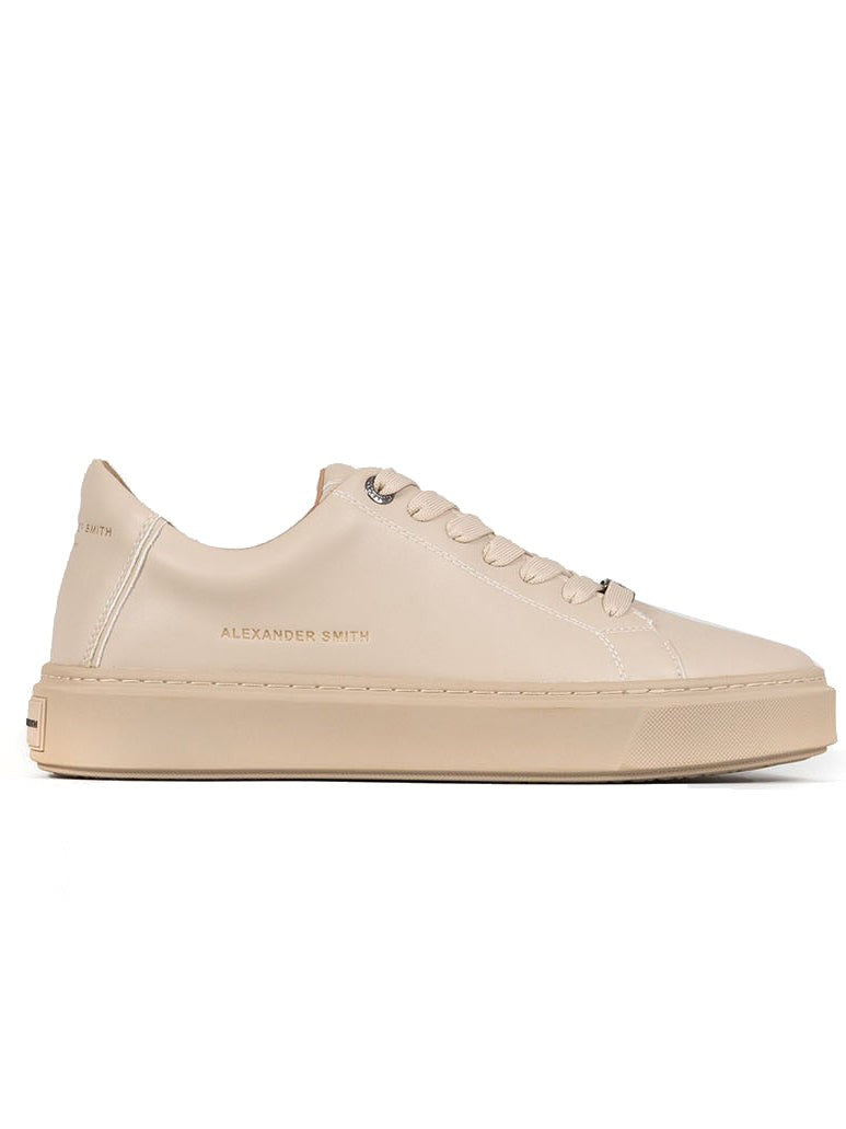Alexander Smith Lightweight Beige Trainers With Minimalist Design