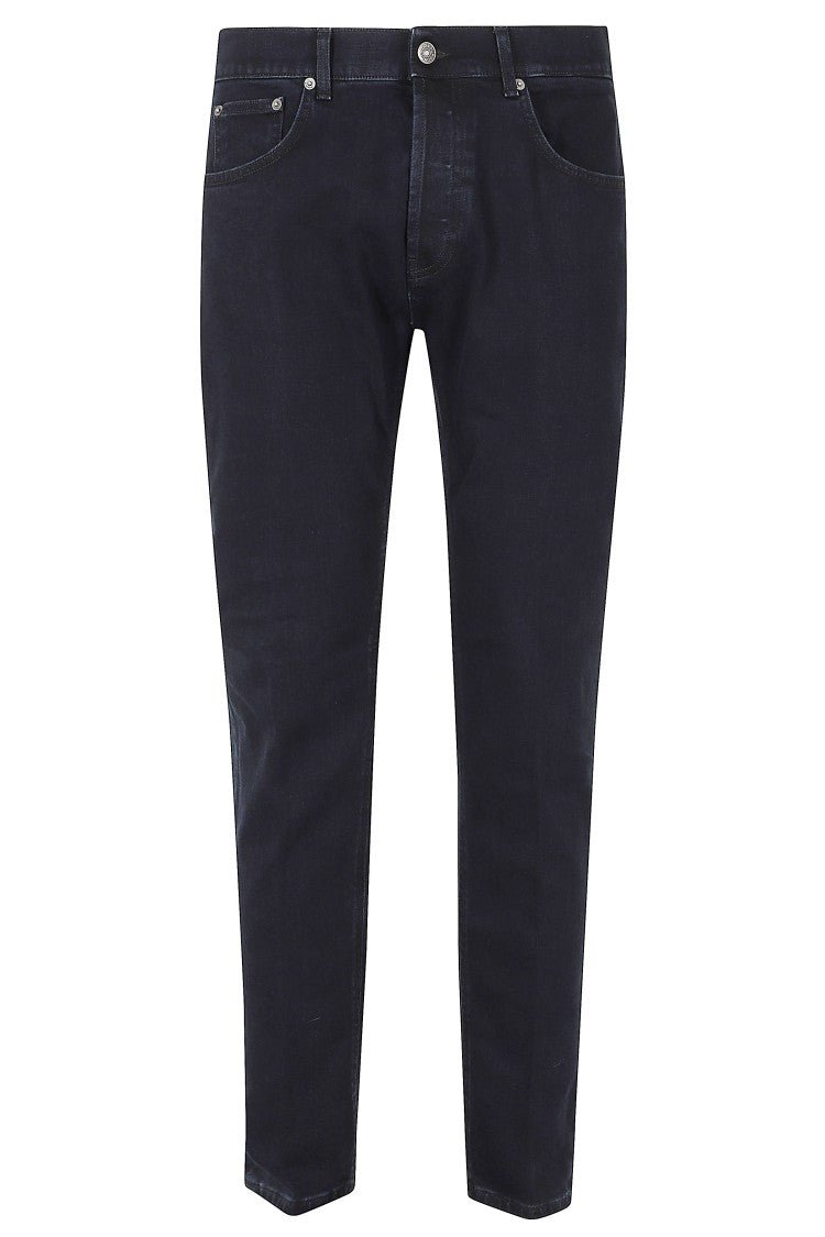Dondup Blue Black Dian Tapered Leg Skinny Pants