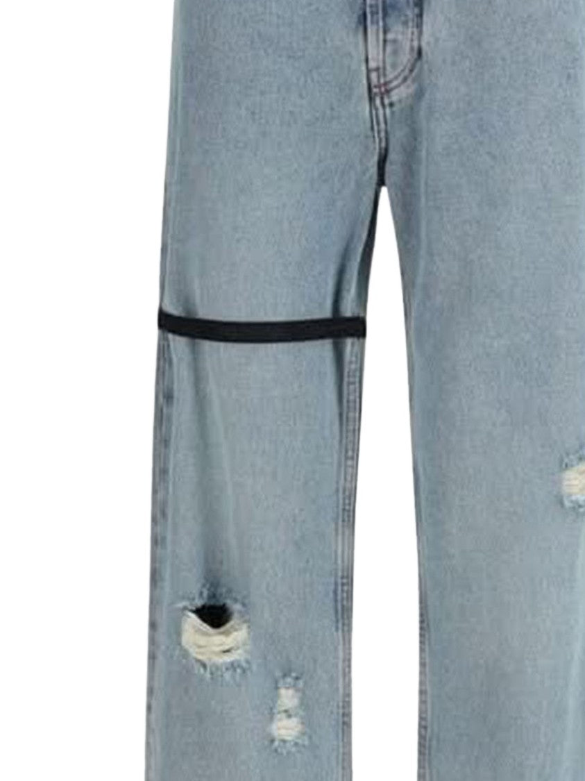 Alainpaul High-Waisted Wide-Leg Cotton Jeans