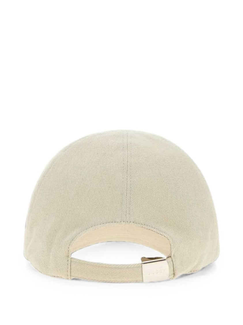 Gucci Structured Embroidered Cotton Baseball Cap