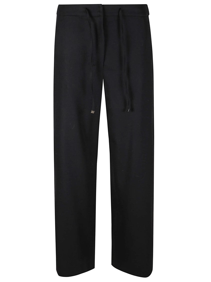 Max Mara Wide-Leg Trousers With Drawstring Waistband