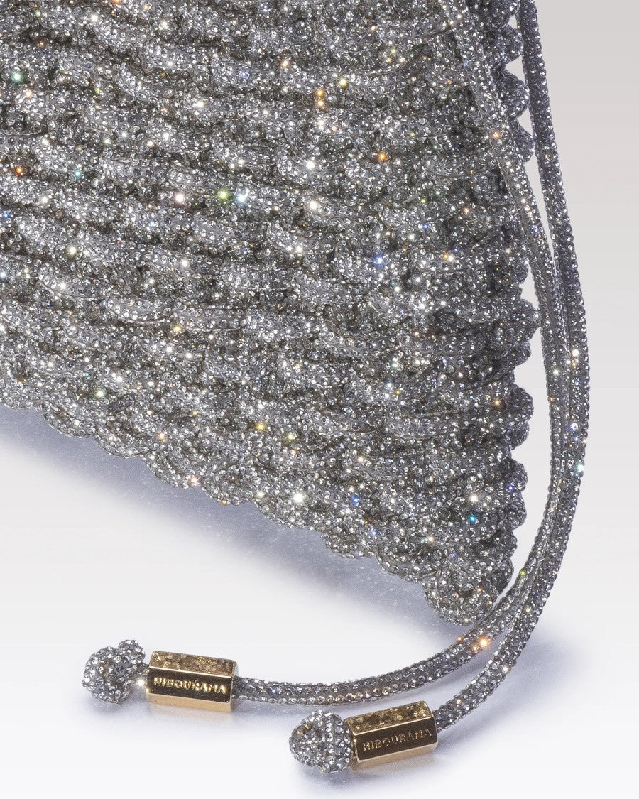 Hibourama Penelope Handcrafted Woven Crystal Bag