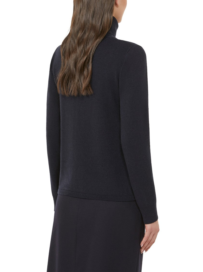 Max Mara Turtleneck Sweater With Fine-Knit Texture