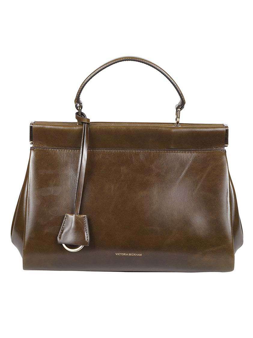 Victoria Beckham Sloane Frame Structured Smooth Calf Leather Handbag