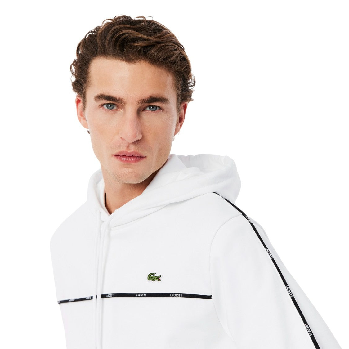 Lacoste Classic White Lacoste Hoodie