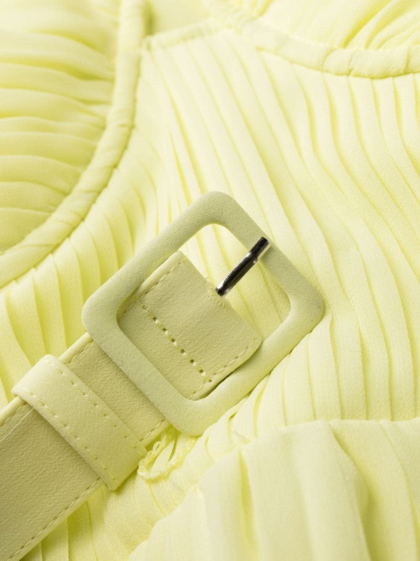 Self-Portrait Chiffon Lace Detail Mini Dress