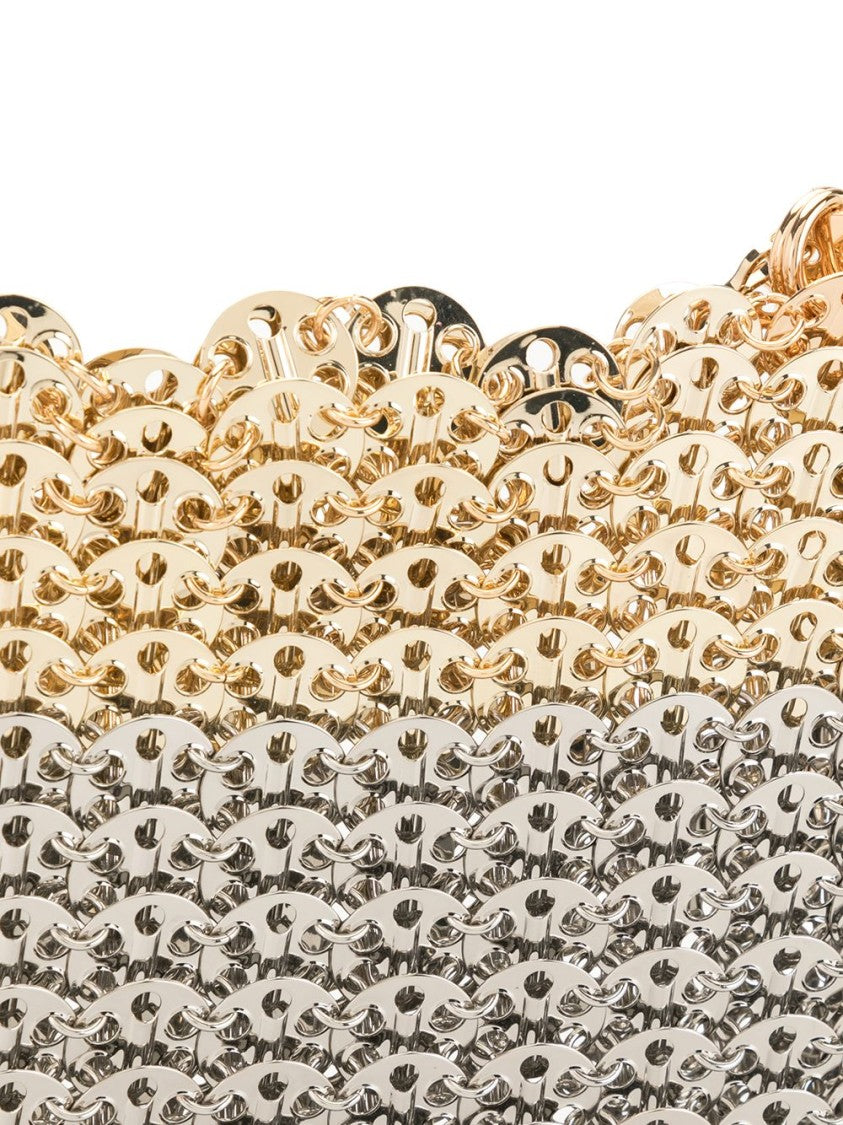 Rabanne Chainmail Handbag With Gradient Finish And Scalloped Edging