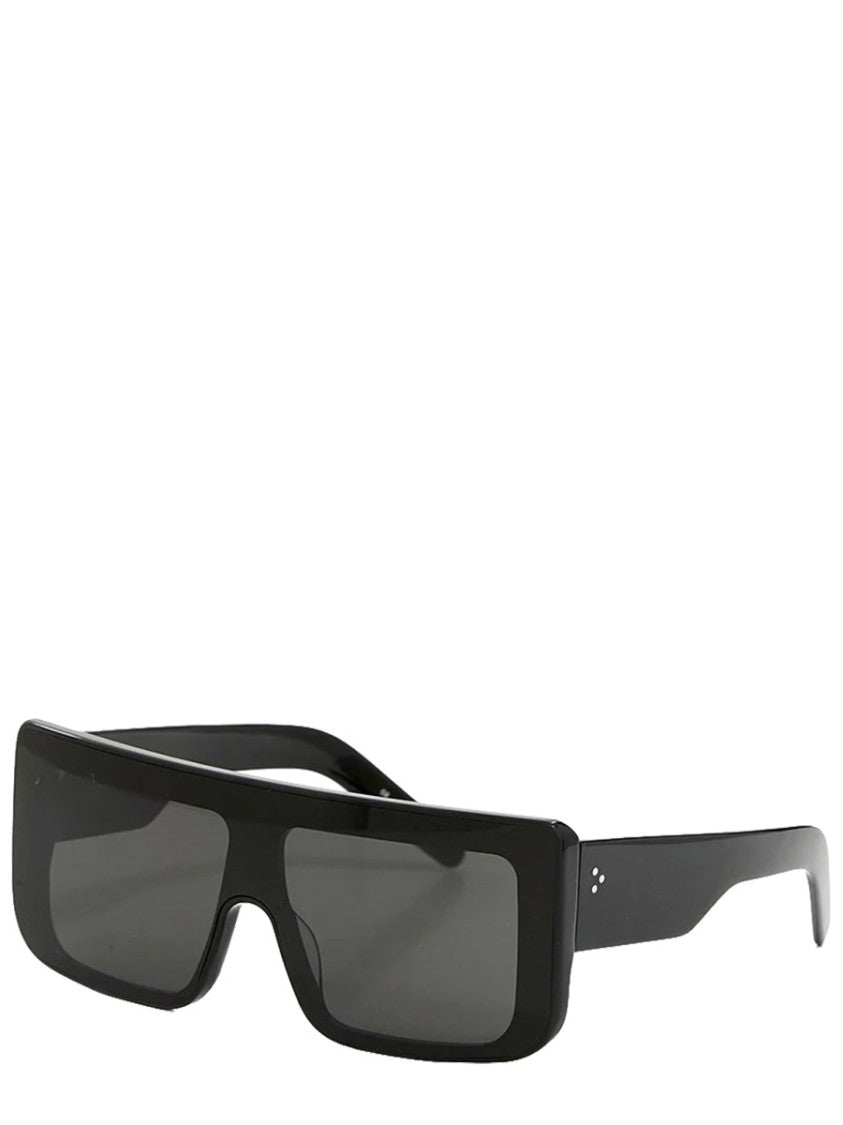 Rick Owens Documenta Rectangular Acetate Frame Sunglasses