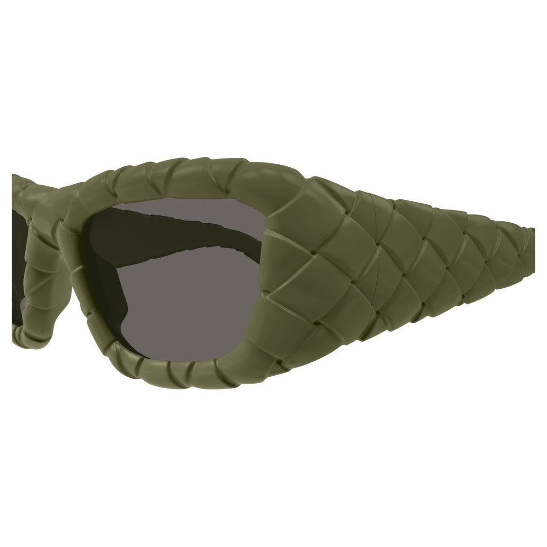 Bottega Veneta Bv1303s Oversized Textured Rectangle Sunglasses