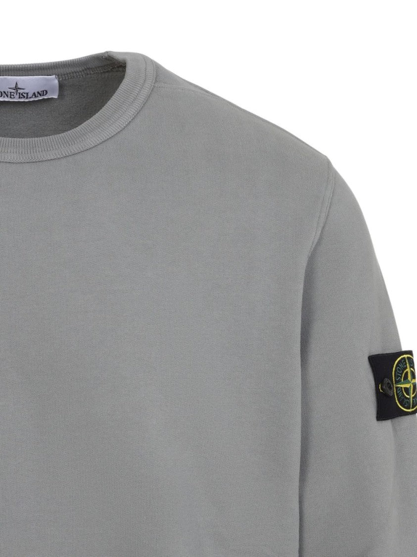 Stone Island Grey Sweatshirt With Relaxed Fit
