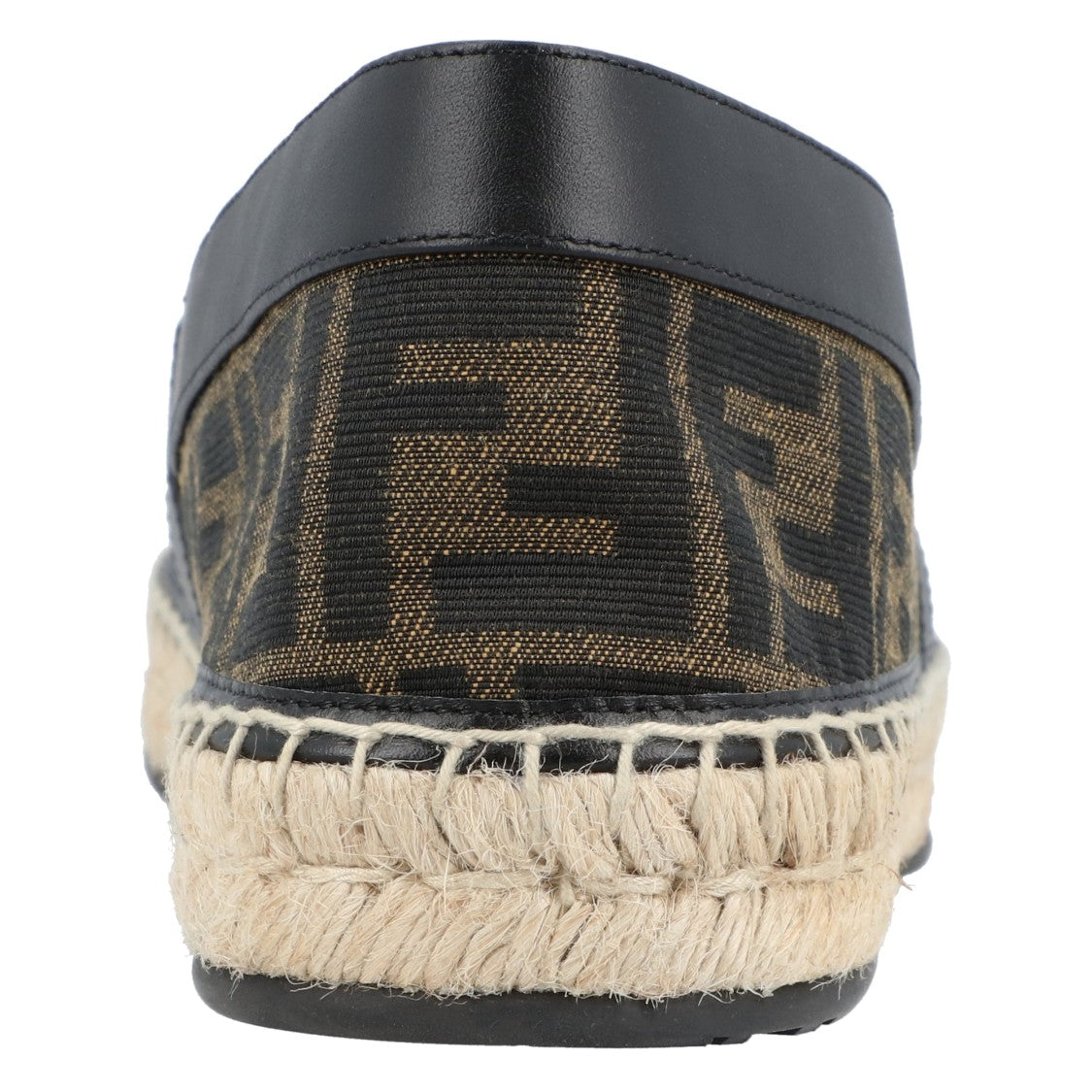 Fendi Espadrilles With Jacquard Ff Motif And Leather Accents