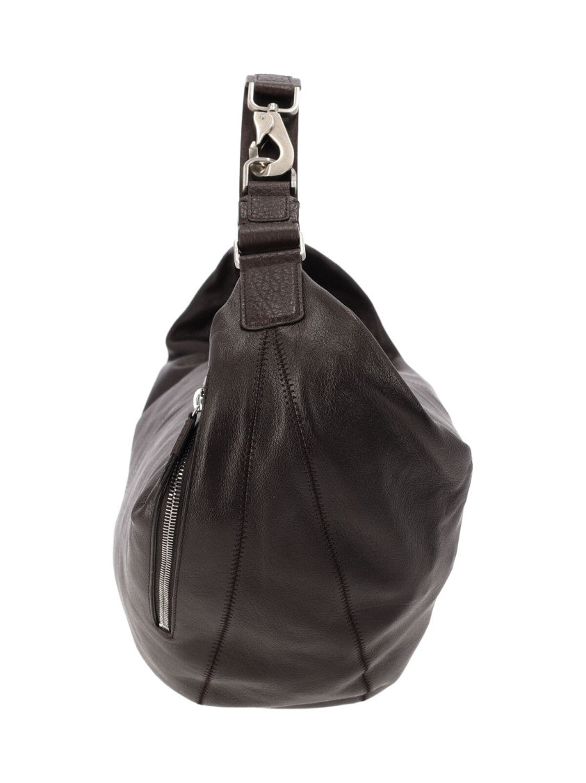 Lemaire Black Sleek Elongated Adjustable Shoulder Bag