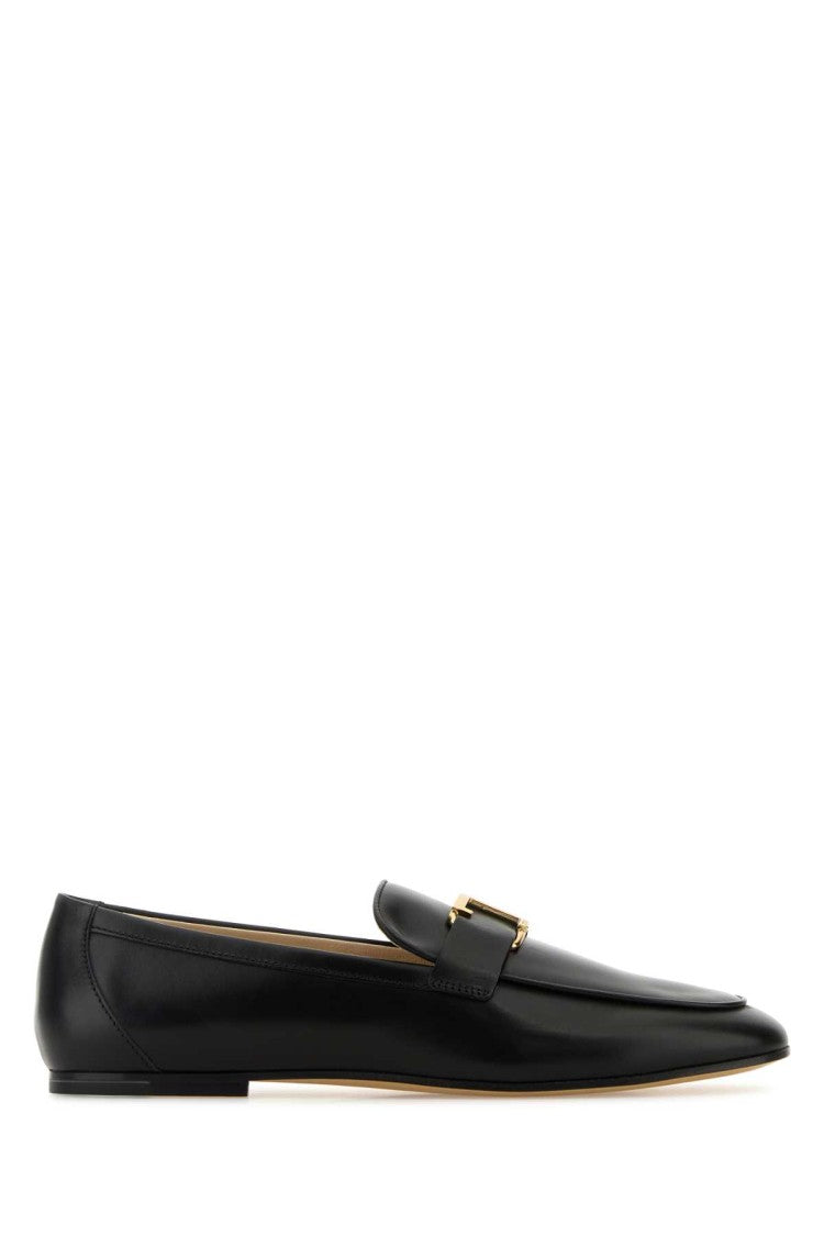 Tod's Black Leather Loafers