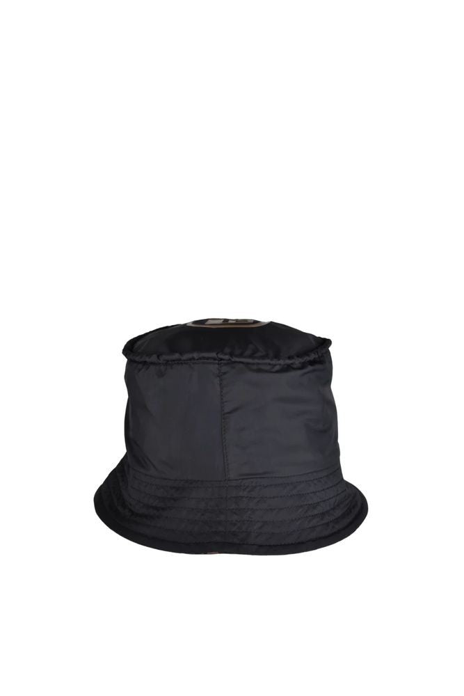Fendi Reversible Bucket Hat With Brown Logo Detail