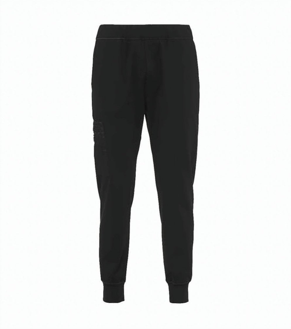 Prada Tapered Black Jogger Pants With Ribbed Cuffs