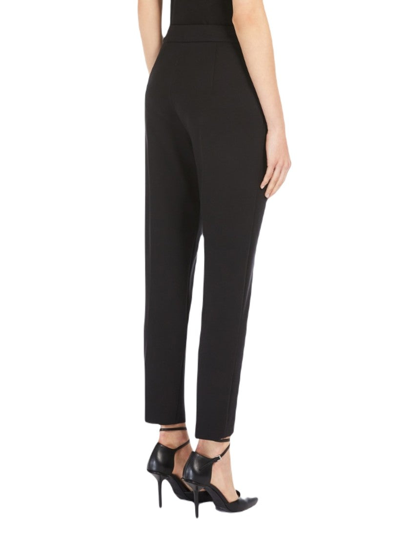 Max Mara Fitted Cropped Trousers With Sharp Crease