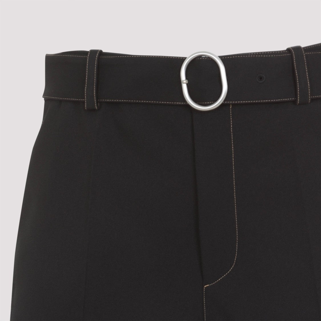 Jil Sander Tailored Black Polyester Shorts