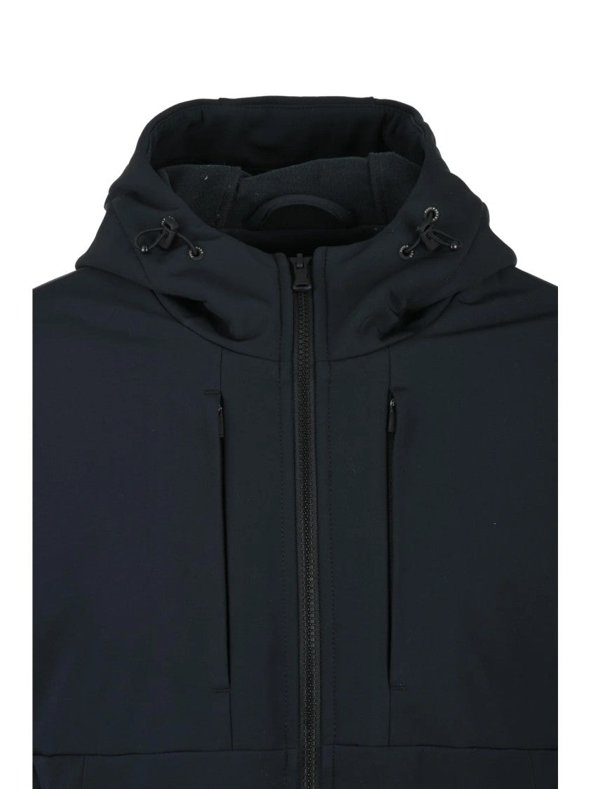 Paul & Shark Softshell Fleece Jacket With Matte Finish And Practical Features