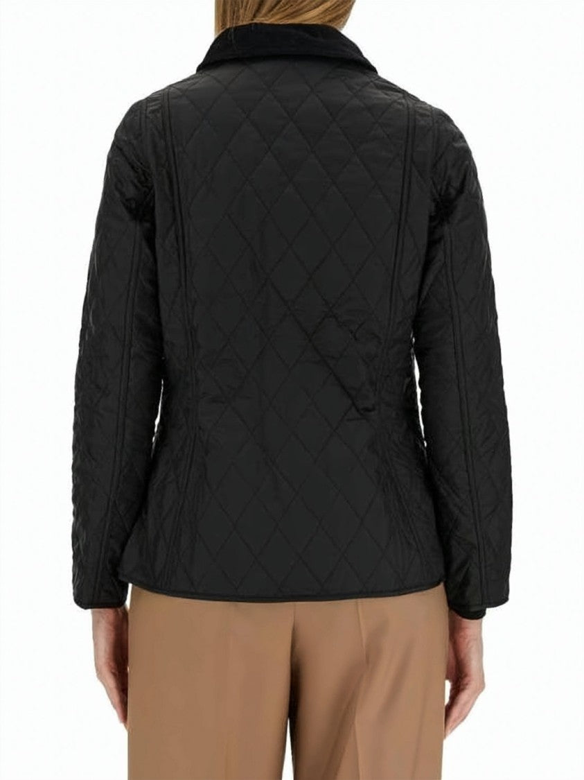 Barbour Navy Annadale Quilted Diamond Pattern Jacket