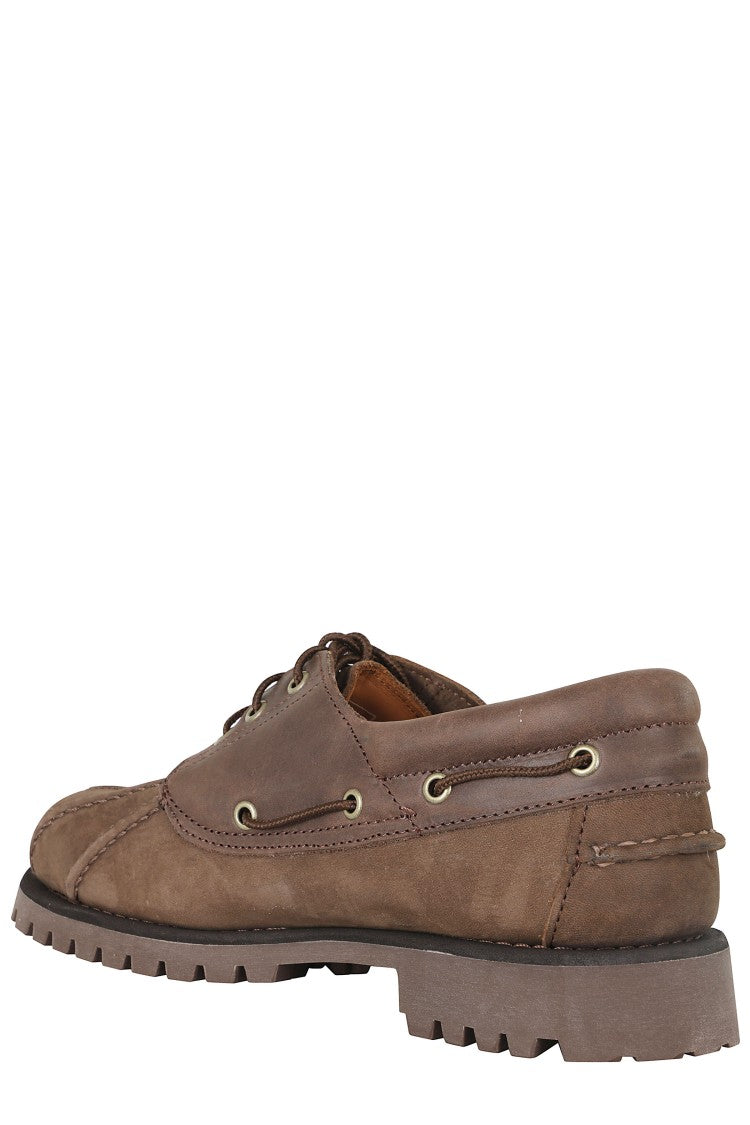 Sebago Total Dark Brown Tucker Oiled Nappa Leather Moccasin Shoes