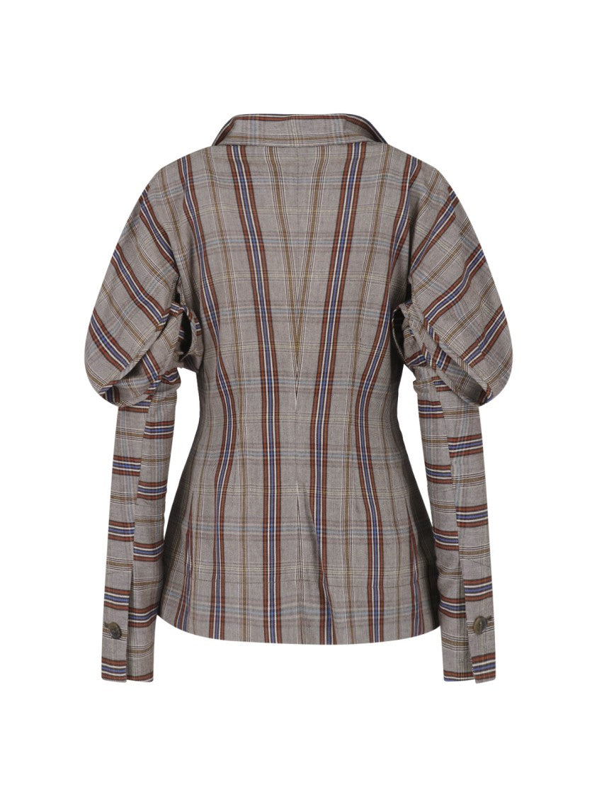 Vivienne Westwood Appetizer Multicolor Check Single-Breasted Viscose Jacket