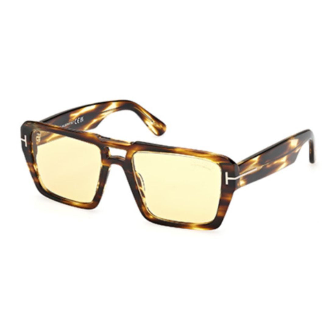 Tom Ford Ft1153 Rectangular Tortoiseshell Sunglasses