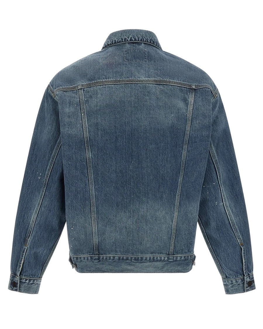 Carhartt Wip Blue Helston Destroy Wash Denim Jacket