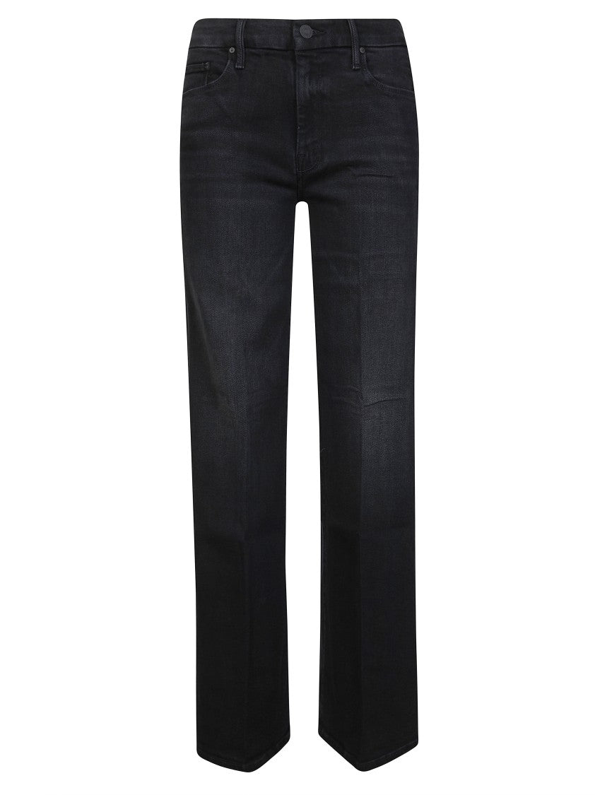Mother Faded Black Roller Faded Denim Jeans