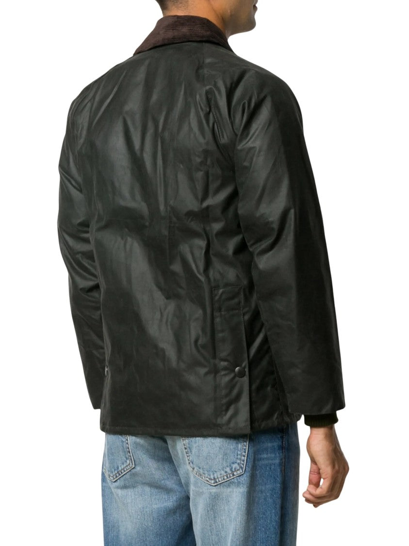 Barbour Bedale Corduroy Collar Flap Pocket Waxed Cotton Jacket