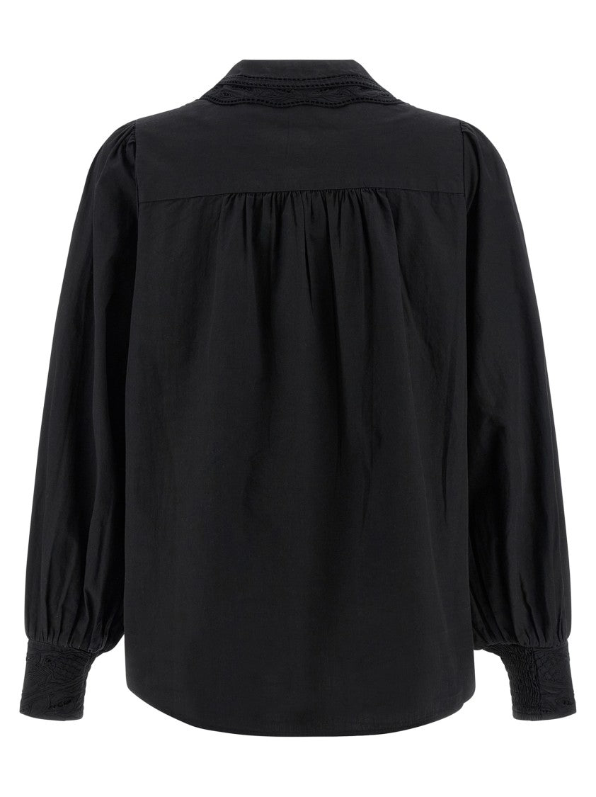 Farm Rio Black Embroidered' Shirt