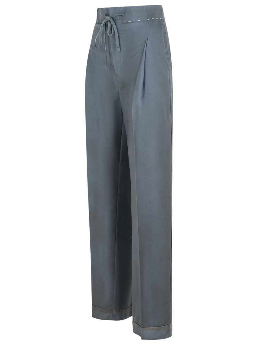 Maison Margiela Grey Wool Blend Trousers