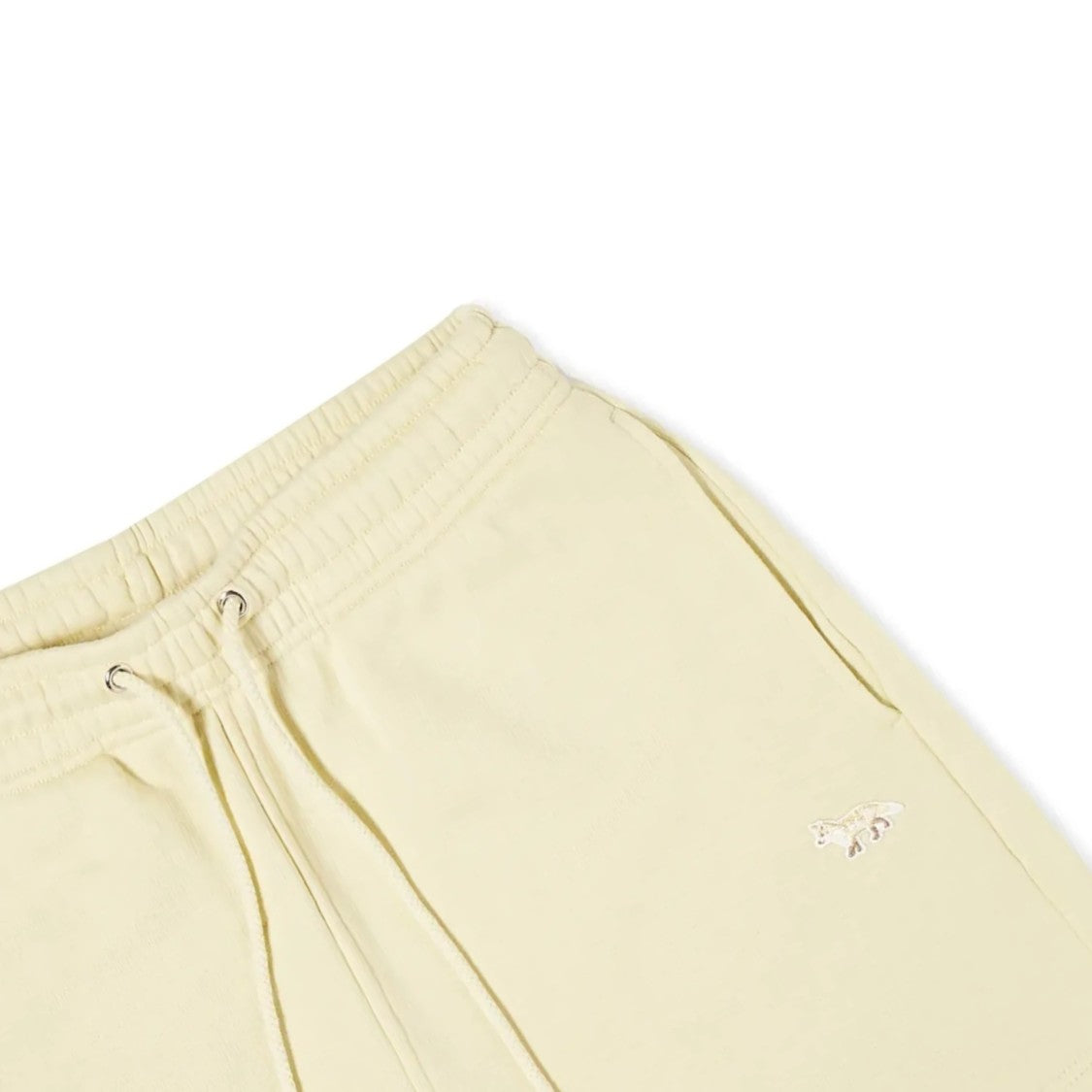 Maison Kitsuné Relaxed Fit Cotton Shorts With Elastic Waistband And Embroidered Detail