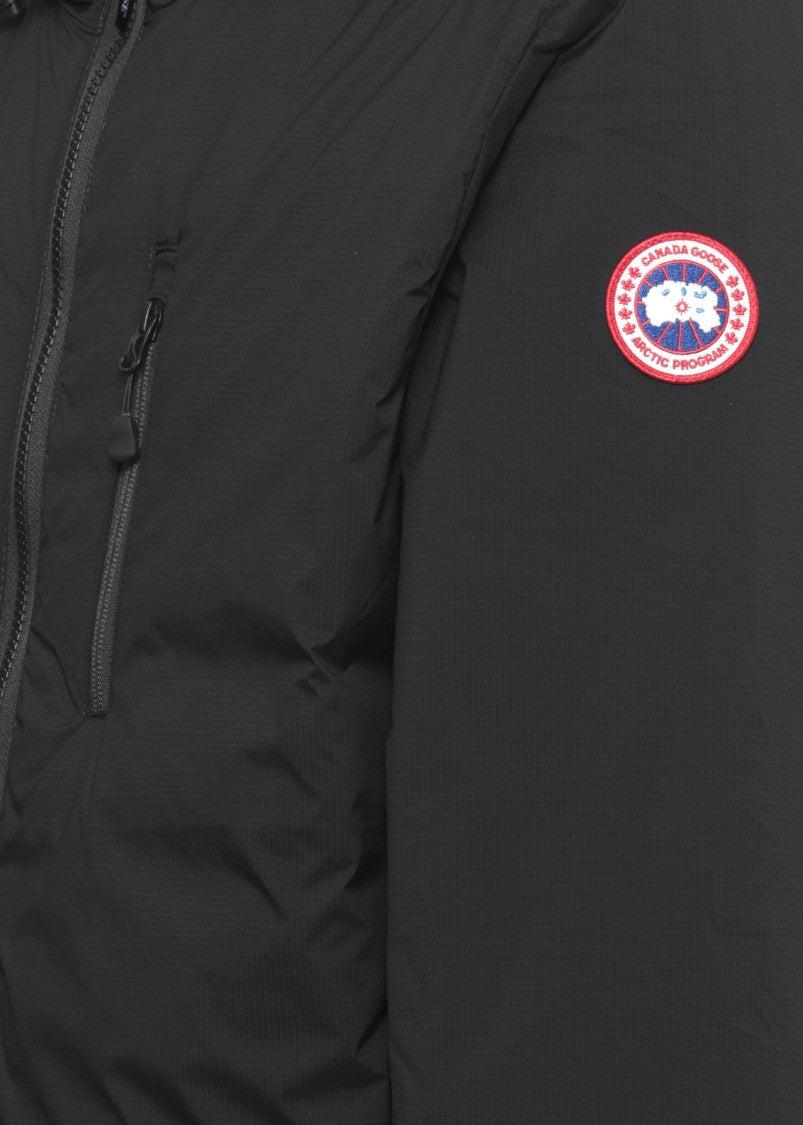 Canada Goose Short Padded Jacket With Adjustable Hood And Functional Pockets