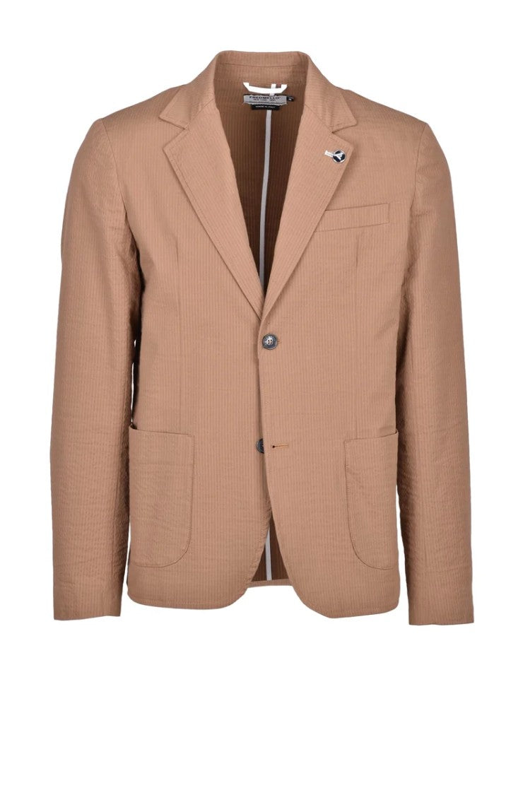 Fred Mello Beige Seersucker Jacket