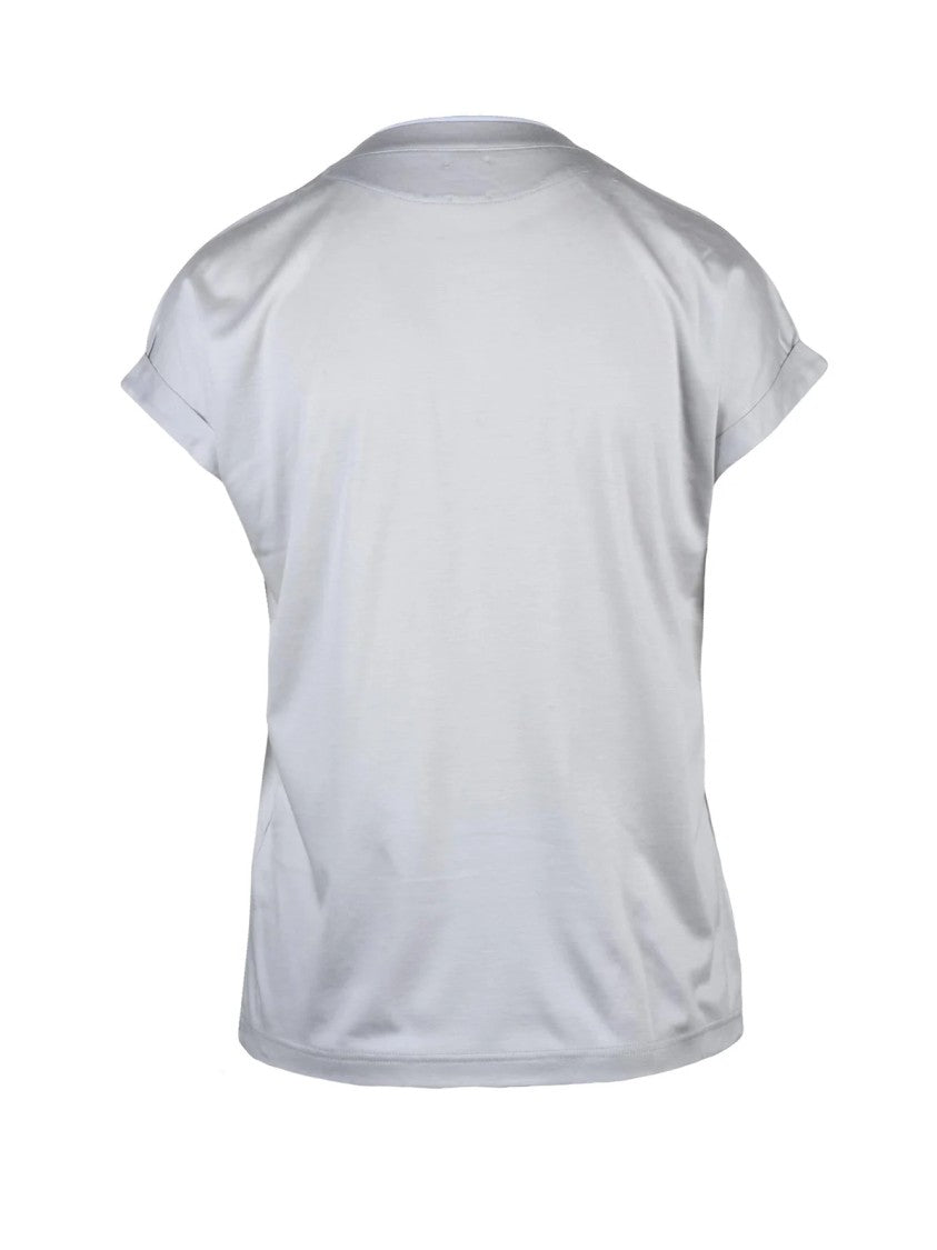 Eleventy Red Lyocell Cotton T-Shirt