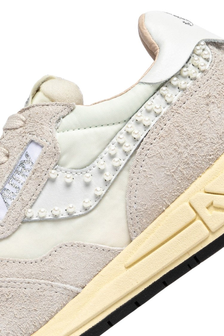 Autry Reelwind Suede Mesh Beaded Sneakers