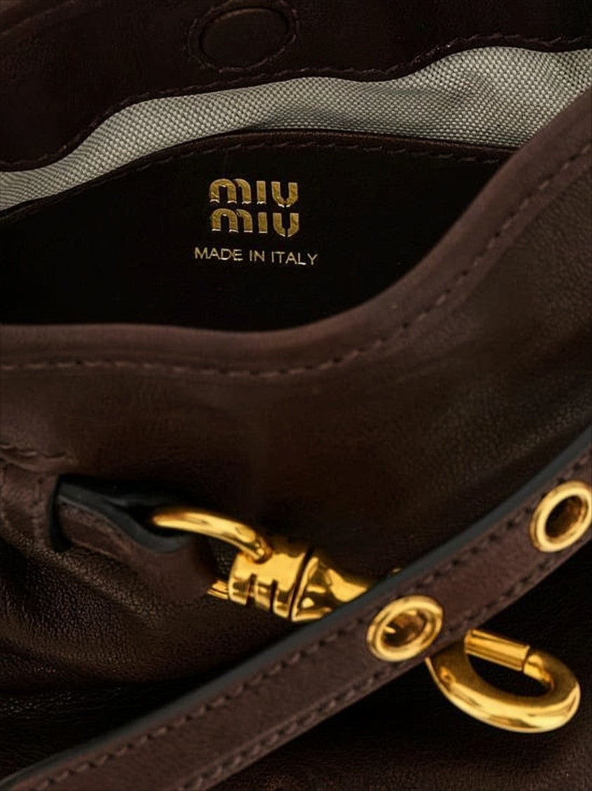 Miu Miu Compact Lambskin Shoulder Bag