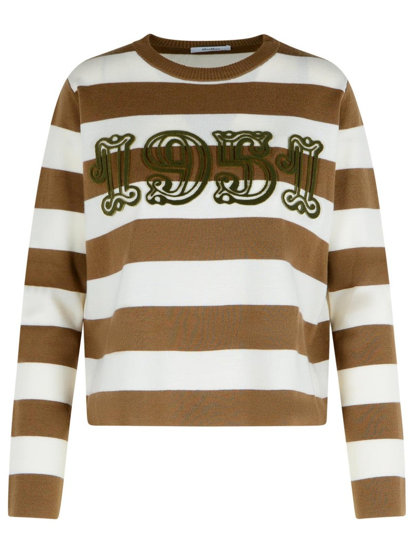 Max Mara 'Viterbo' Virgin Wool Hazelnut Sweater