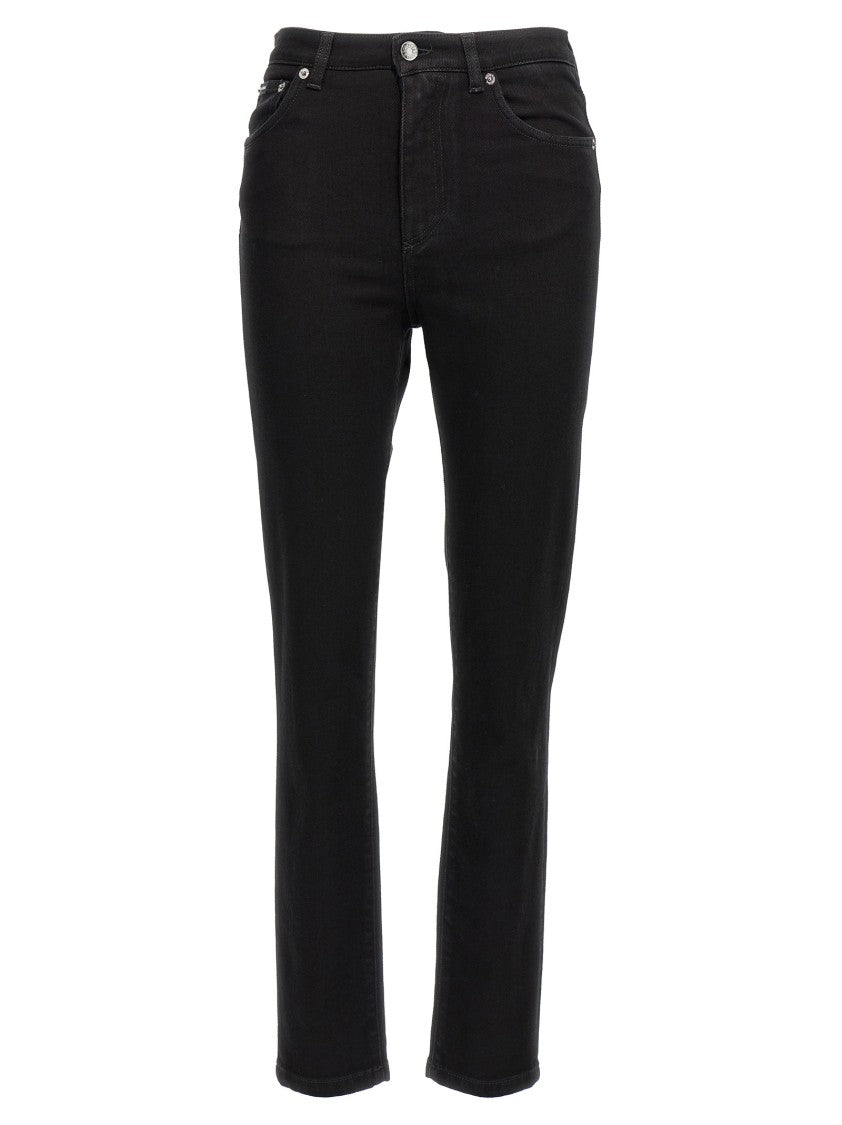Dolce & Gabbana Slim-Fit 5-Pocket Black Jean