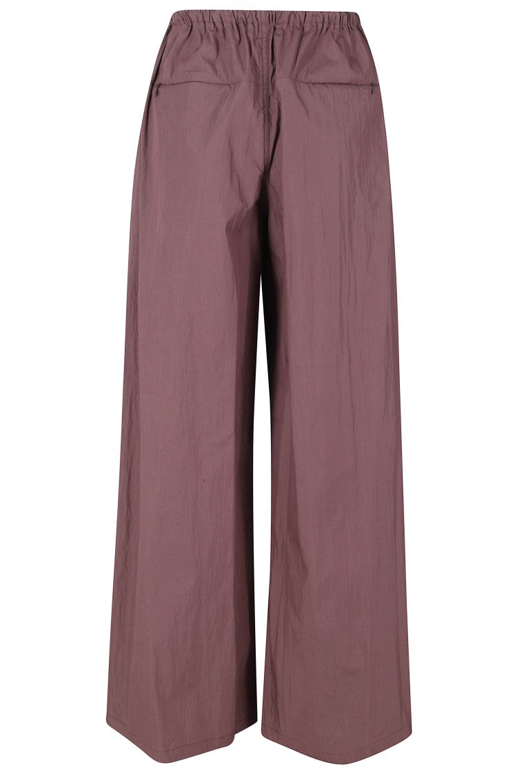 Isabelle Blanche Brown Drawstring Elastic-Waistband Cotton Pants