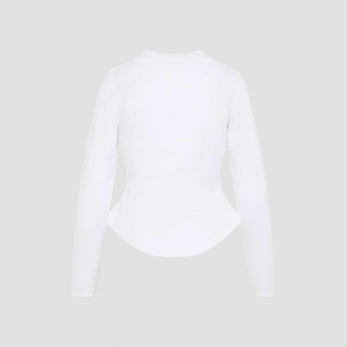 Alaïa Ls White Cotton T-Shirt