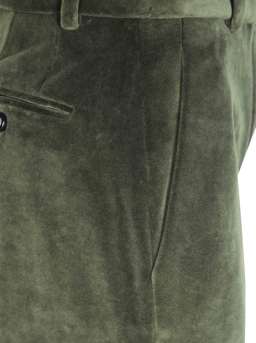 Circolo Smooth Velvet Straight-Leg Pants