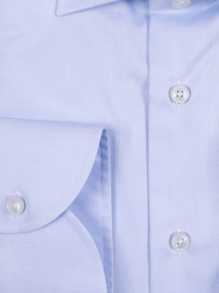 Xacus Light Blue Pointed Collar Shirt