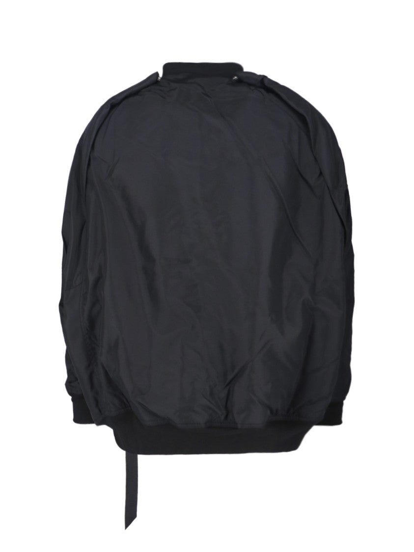 Drkshdw By Rick Owens Black Minimalist Jacket With Structured Silhouette