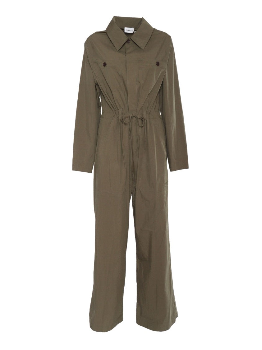 P.A.R.O.S.H. Relaxed Fit Jumpsuit With Collared Neckline