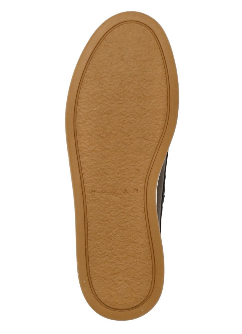 Hogan Brown H-Tv Front Laces Loafers