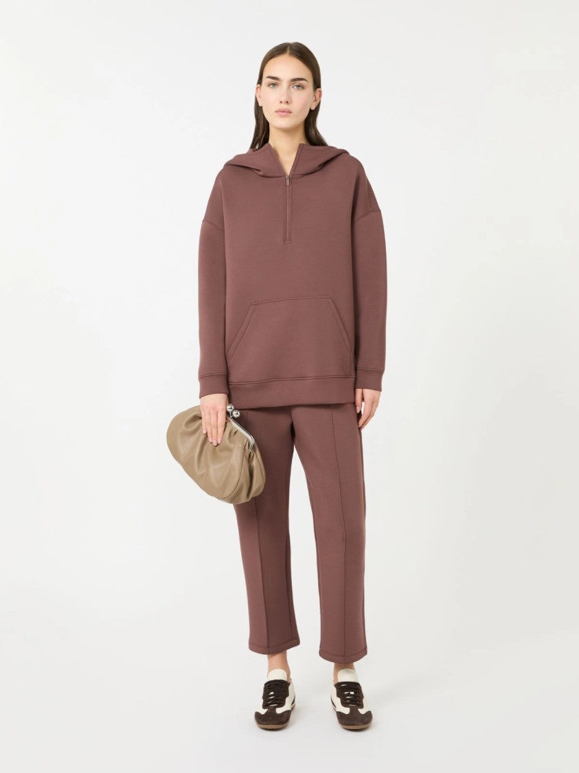 Max Mara Cropped Relaxed Fit Pants With Drawstring Waistband